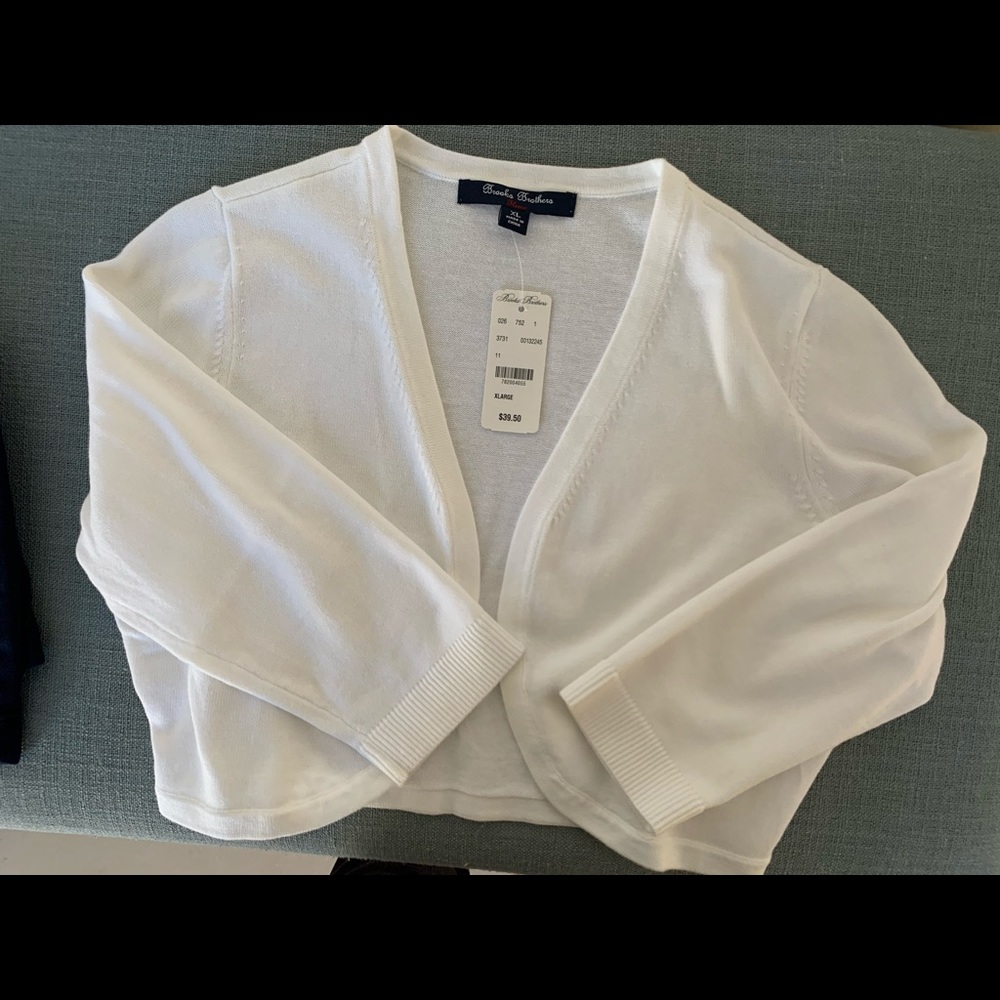 Brooks brothers crop cardigan